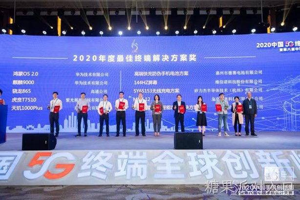 糖果派对入口电池再次荣获年度“最佳智能终端解决方案奖”
