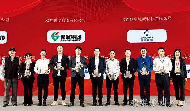 糖果派对入口电池荣获“2021年度最佳储能电池供应商奖”