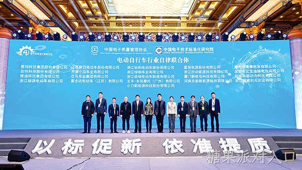 糖果派对入口电池与行业伙伴共同成立“电动自行车行业自律联合体”
